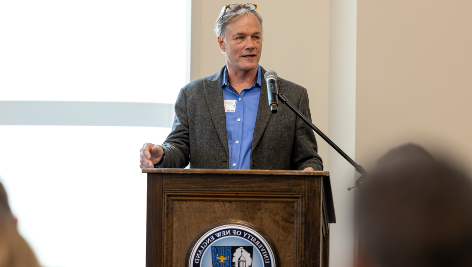 UNE North Director Cameron Wake helped to organize the climate workshop.