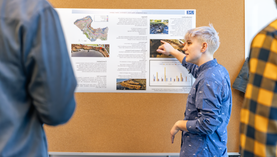 UNE students shared their climate research at the first Southern Maine Climate Action Workshop